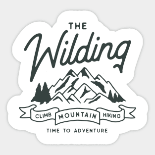 the wilding and adventure Sticker